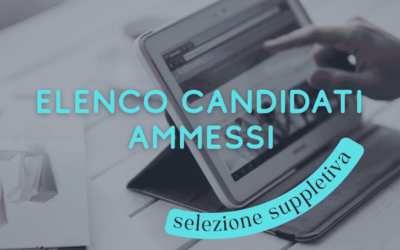 Elenco Candidati Ammessi Selezione Suppletiva del Corso: Produzione Manifatturiera e dei Servizi nella Digital Transformation